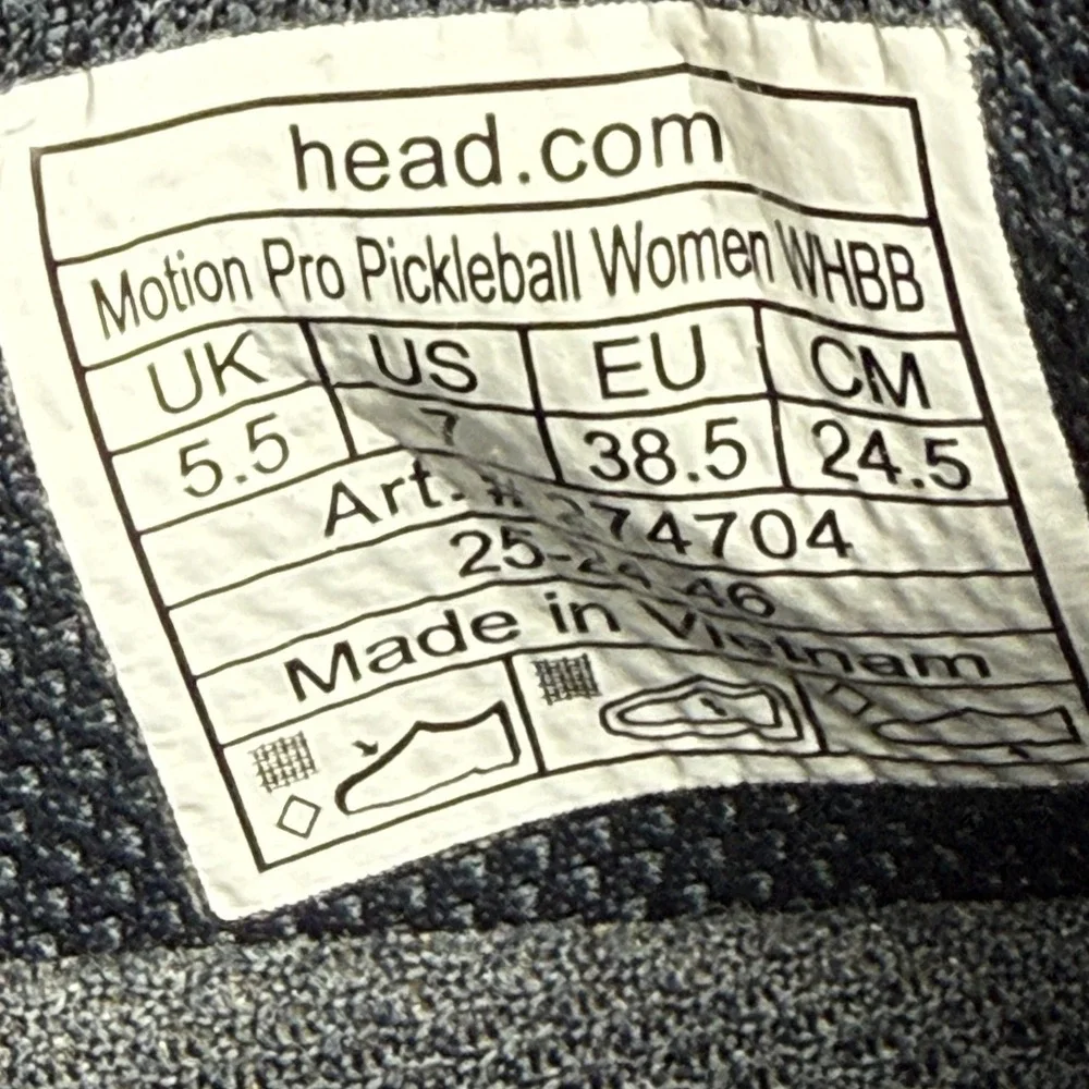 HEAD‎ Motion Pro Pickleball Women's Shoes Size 7 White Pink WHBB 274704